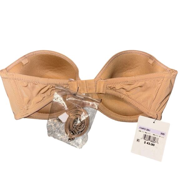 Calvin Klein Naked Glamour Strapless Push-Up Bra, 30D - Picture 3 of 5